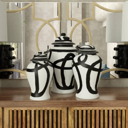 Arame Ceramic Jar - Chic Decora