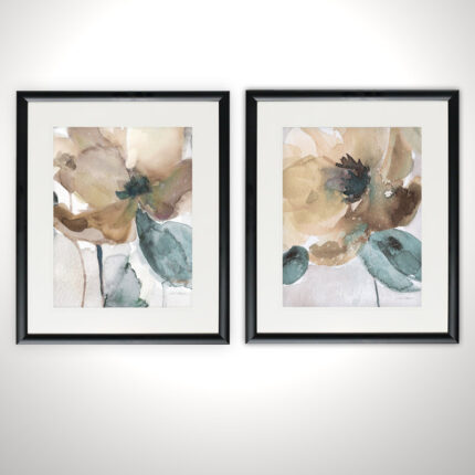 Areesa ” Watercolor Poppy ” 2 – Pieces - Chic Decora