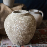 Auman Handmade Cement Decorative Urns & Jars