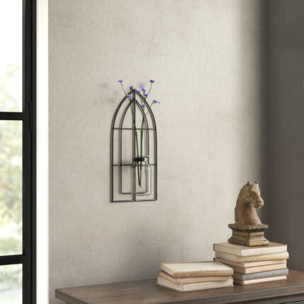 Azevedo Metal Wall Vase - Chic Decora