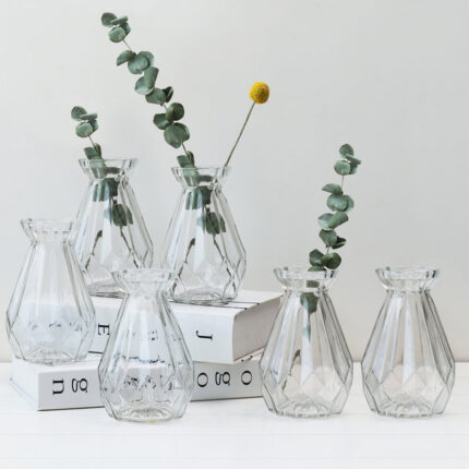 Bajrush Glass Table Vase (Set of 6) - Chic Decora