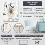 Balendran White Horse Equestrian Duality I - Horse Wall Art - Image 4