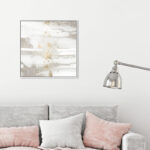 Bart " Abstract Sun And Rain, Modern & Contemporary White "