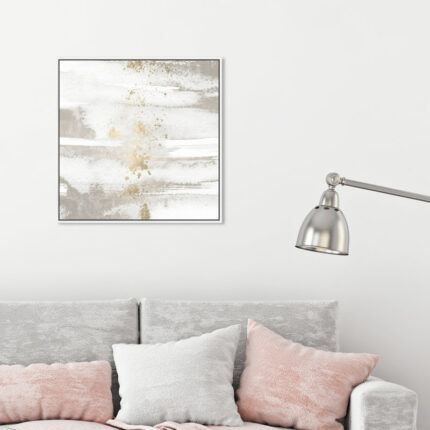 Bart " Abstract Sun And Rain, Modern & Contemporary White "