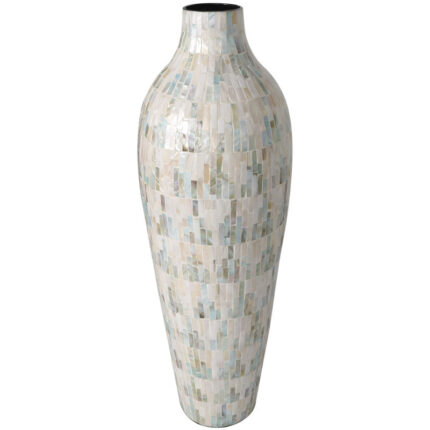 Basnett Handmade Mother Of Pearl Table Vase - Chic Decora