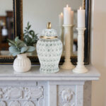 Batheaston Porcelain Lidded Ginger Jar with Gold Accents and Elegant Decorative Design - Image 8