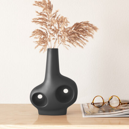 Batur Charcoal Modern Vase - Chic Decora