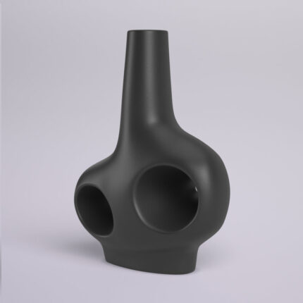 Batur Charcoal Modern Vase - Chic Decora