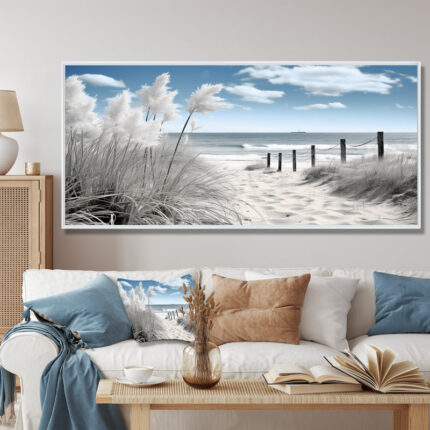 Beach Seascape Dreams Path II – Coastal Beach Wall Art For Living Room - Chic Decora