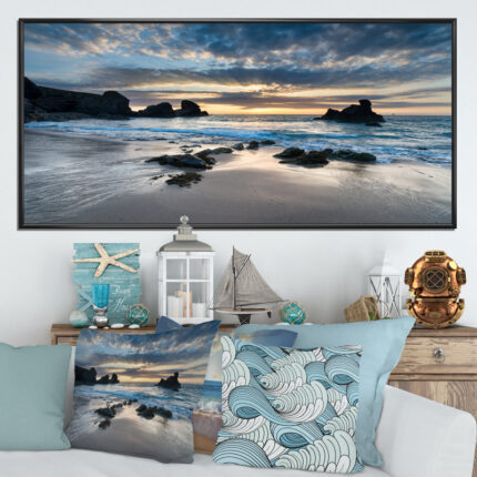 Beautiful Porthcothan Bay – Seashore Print - Chic Decora
