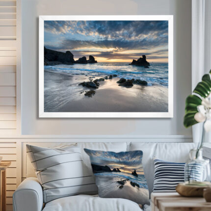 Beautiful Porthcothan Bay – Seashore Print - Chic Decora