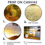 Beautiful View of Sunset over Lake - Lake Photographic Print - Image 4