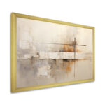 Beige Christianity Cross Of Jessus I - Christianity Wall Art - Image 2