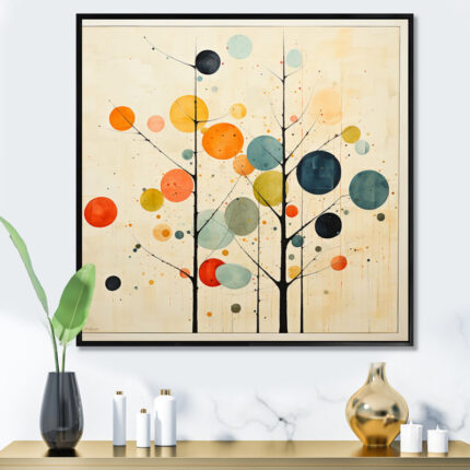Beige Mid Century Minimalist Masterpiece – Minimalism Wall Art - Chic Decora