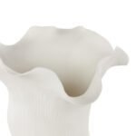 Bia Cole And Ceramic Floral Inspired Abstract Vase With Linear Grooves - Image 5