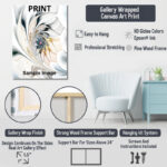 Biomorphism Organic Forms V - Landscape Modern Art Neutral Framed Canvas 3 Pieces Wall Art Print - Image 3