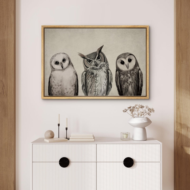 Bird " Variety Of Owl Portraits Vintage Antique Farmhouse Decor Nature Animals Modern Art Cozy Decor " - Image 4