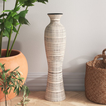 Bivens Ceramic / Porcelain Floor Vase - Chic Decora