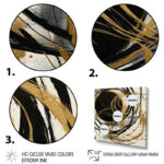 Black And Gold The Art Of Chaos V - Abstract Painting Wall Art - Image 4
