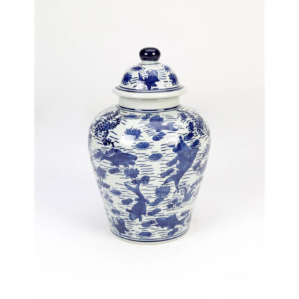 Blessed 10” Porcelain Ginger Jar - Chic Decora