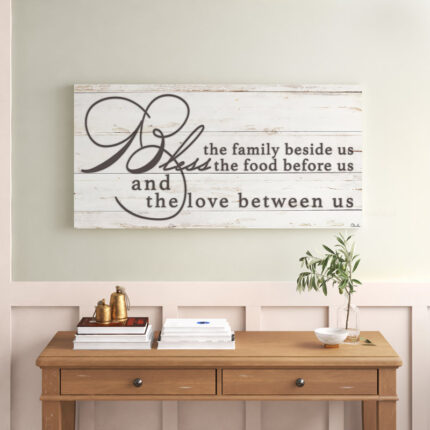 Blessing by Olivia Rose – Wrapped Canvas Textual Art - Chic Decora