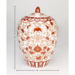 Bloomer 11" Porcelain Ginger Jar - Image 3