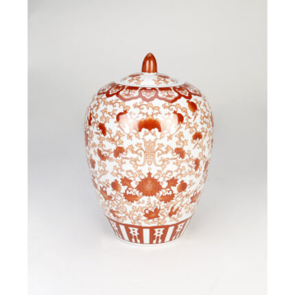 Bloomer 11″ Porcelain Ginger Jar - Chic Decora