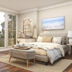 Blue Coastal - Floater Frame Painting Print on Canvas - Image 4