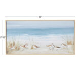 Blue Coastal - Floater Frame Painting Print on Canvas - Image 5