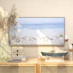 Blue Coastal - Floater Frame Painting Print on Canvas - Image 2