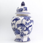 Blue Garden Bird and Blossom Ginger Jar - Image 5