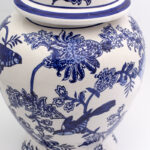 Blue Garden Bird and Blossom Ginger Jar - Image 6