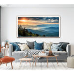 Blue Ridge Mountains Extra Large Panoramic Travel Posterr or Canvaser