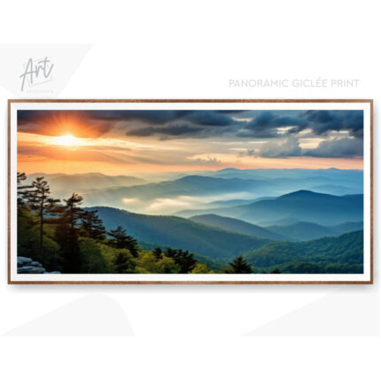 Blue Ridge Mountains Extra Large Panoramic Travel Posterr or Canvaser - Chic Decora