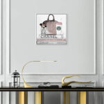 Blush and Make Up Brush - Graphic Art on Canvas - Image 2