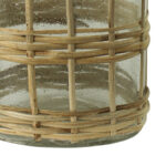 Bottle, Glass & Rattan - Medium - Image 3