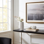 Brava 11" Metallic Silver Textured Ceramic Table Vase - Image 2