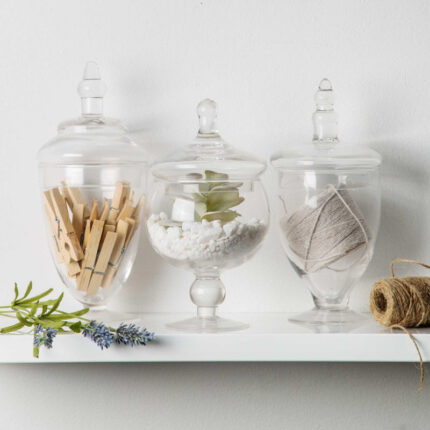 Brentten Glass Apothecary Jar - Chic Decora