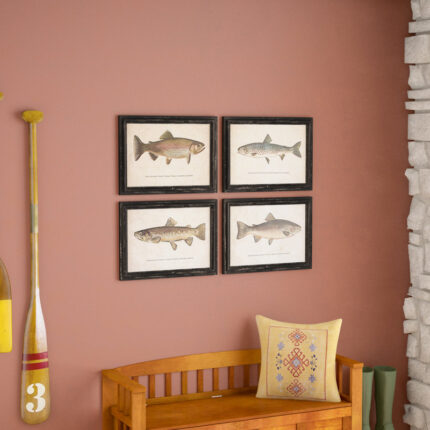 Brier ” Trout Prints Under ” 4 – Pieces - Chic Decora