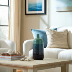 Brittnay Modern Ceramic and Stoneware Vase with Tapered Neck - Sleek Handmade Decorative Accent with Textured Gradient Design - Image 4