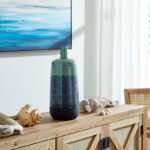 Brittnay Modern Ceramic and Stoneware Vase with Tapered Neck - Sleek Handmade Decorative Accent with Textured Gradient Design - Image 8