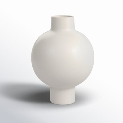 Bronsyn Neutral Round Modern Ceramic Bubble Vase - Chic Decora