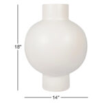 Bronsyn Neutral Round Modern Ceramic Bubble Vase - Image 3