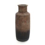 Brown Ombre Terracotta Narrow Inch Tall Vase - Image 2