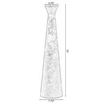 Brushed Paint Unique Straight Vase Design Metal Decorative Floor Vase, Flower Holder - Image 5