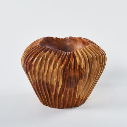 Burnetta Wood Table Vase - Chic Decora