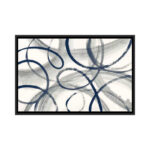 Calligraphia With Navy by Sue Schlabach - Gallery-Wrapped Canvas Giclée Print - Image 4