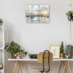 Calm Reflections by Studio Arts Meadow Birch Trees Canvas Art Print - Image 4