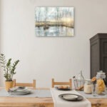 Calm Reflections by Studio Arts Meadow Birch Trees Canvas Art Print - Image 5