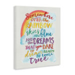 Cambra Somewhere Over the Rainbow with Rainbow Canvas Art